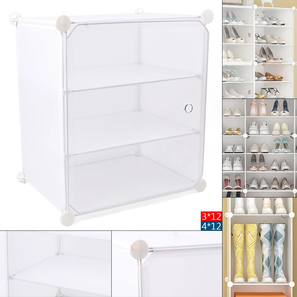 Imagem -04 - Multi-layer Grande Sapato Cabinet Rack Impermeável à Prova de Poeira Sapatos Stand Organizador de Armazenamento Espaço Livre