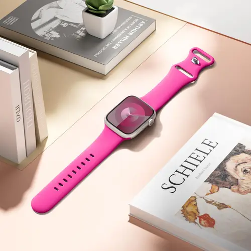 Imagen 2 del producto Correa de silicona para Apple Watch Band 40mm 41mm 44mm 45mm 46mm 49mm 42mm 38mm Correa pulsera iWatch serie 6 ultra 2 7 8 9 se 10