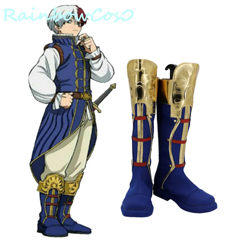 Todoroki Shoto My Hero Academia Cosplay Shoes Boots Game Anime Halloween Christmas RainbowCos0 W505