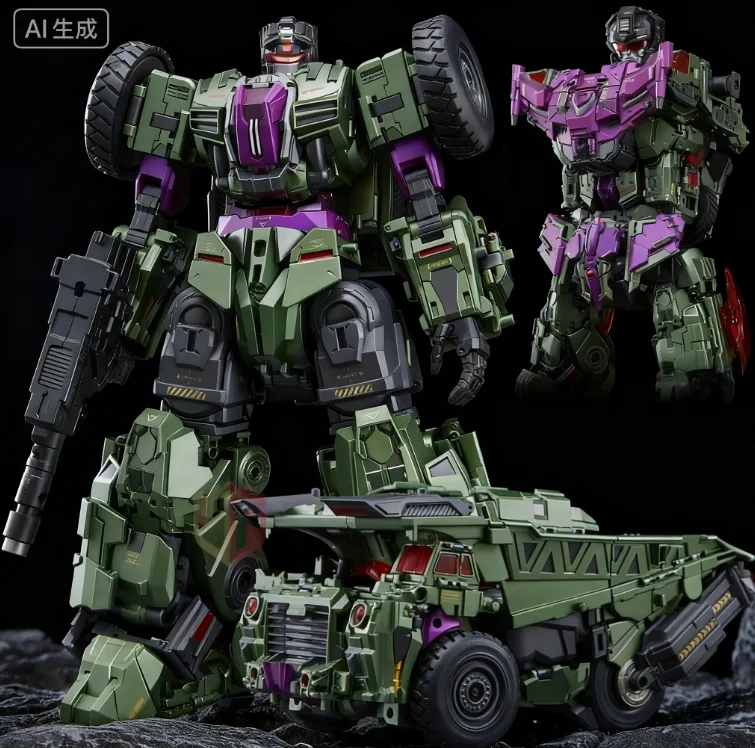 DST02-003 DST02 003 Trasformazione giocattolo Rimorchio Autocarro con cassone ribaltabile Caricatore Guerriero Bambola in movimento