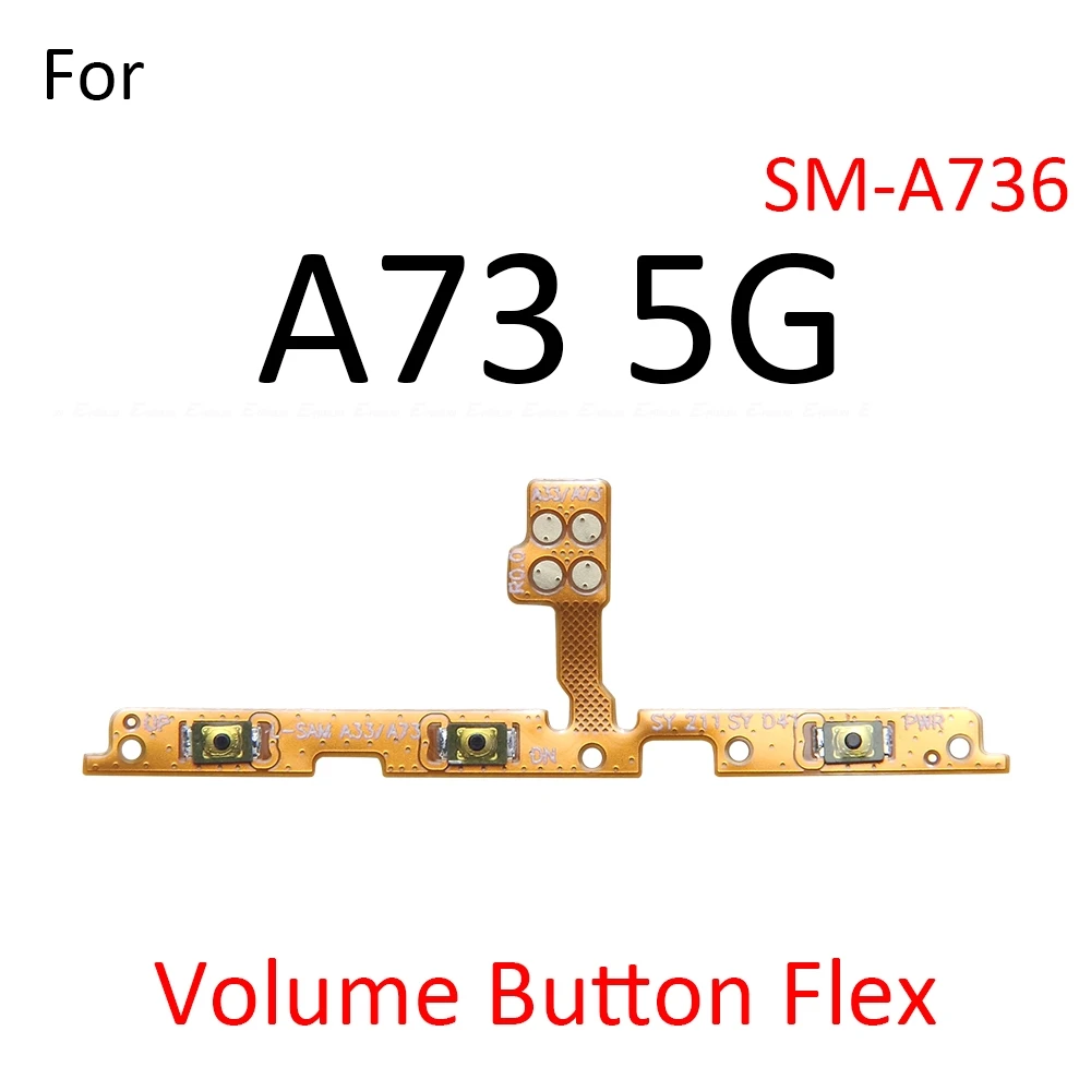 Volume Power Switch On Off Side Button Key Flex Cable Repair Parts For Samsung Galaxy A73 5G A71 A55 A54 A53 A52s A42 A41 4G