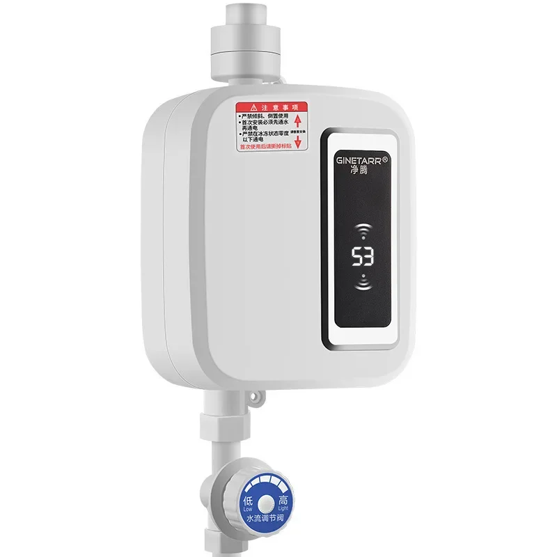 220V เครื่องทําน้ําอุ่นห้องน้ําห้องครัวทันทีเครื่องทําน้ําอุ่นไฟฟ้าแตะจอแสดงผลอุณหภูมิก๊อกน้ํา Tankless TAP