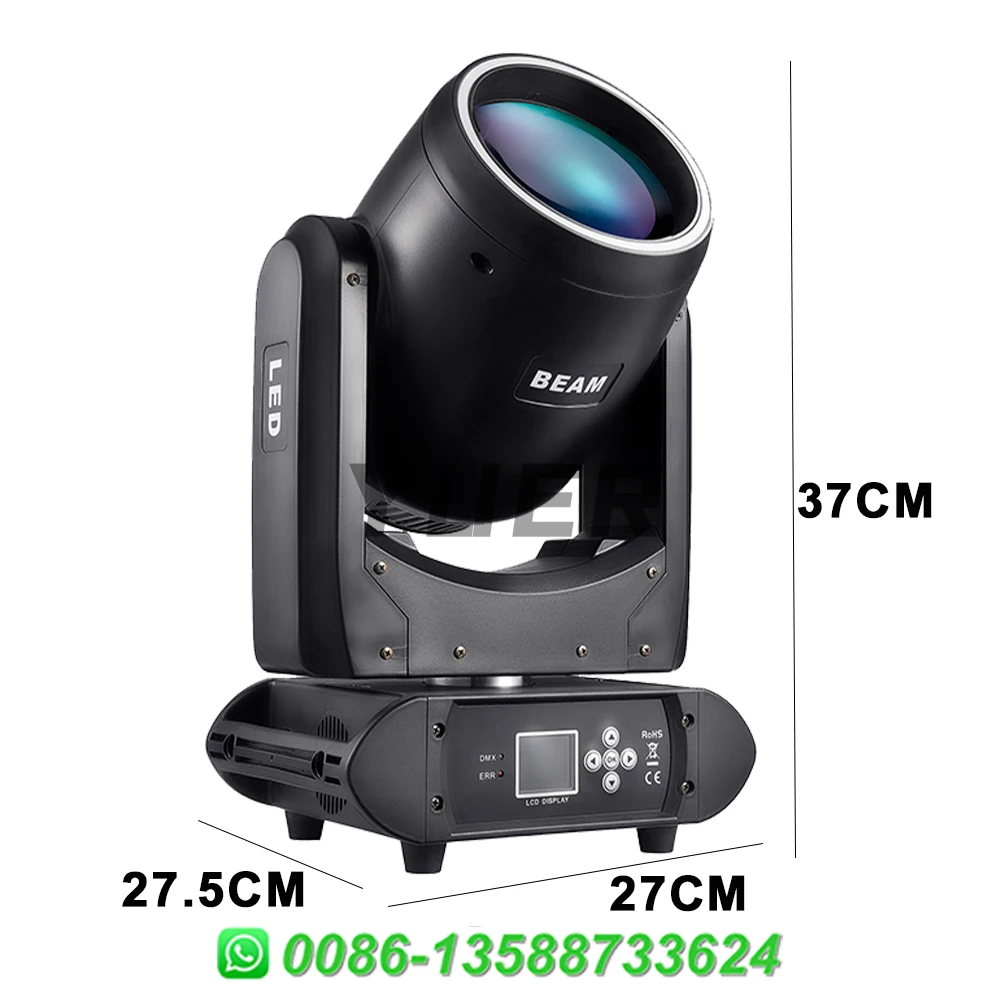 Imagem -03 - Feixe Spot Moving Head Light com Abertura 18 Prism Efeito Rainbow Dmx512 dj Disco Party Club Efeitos de Palco 200w Pcs por Lote