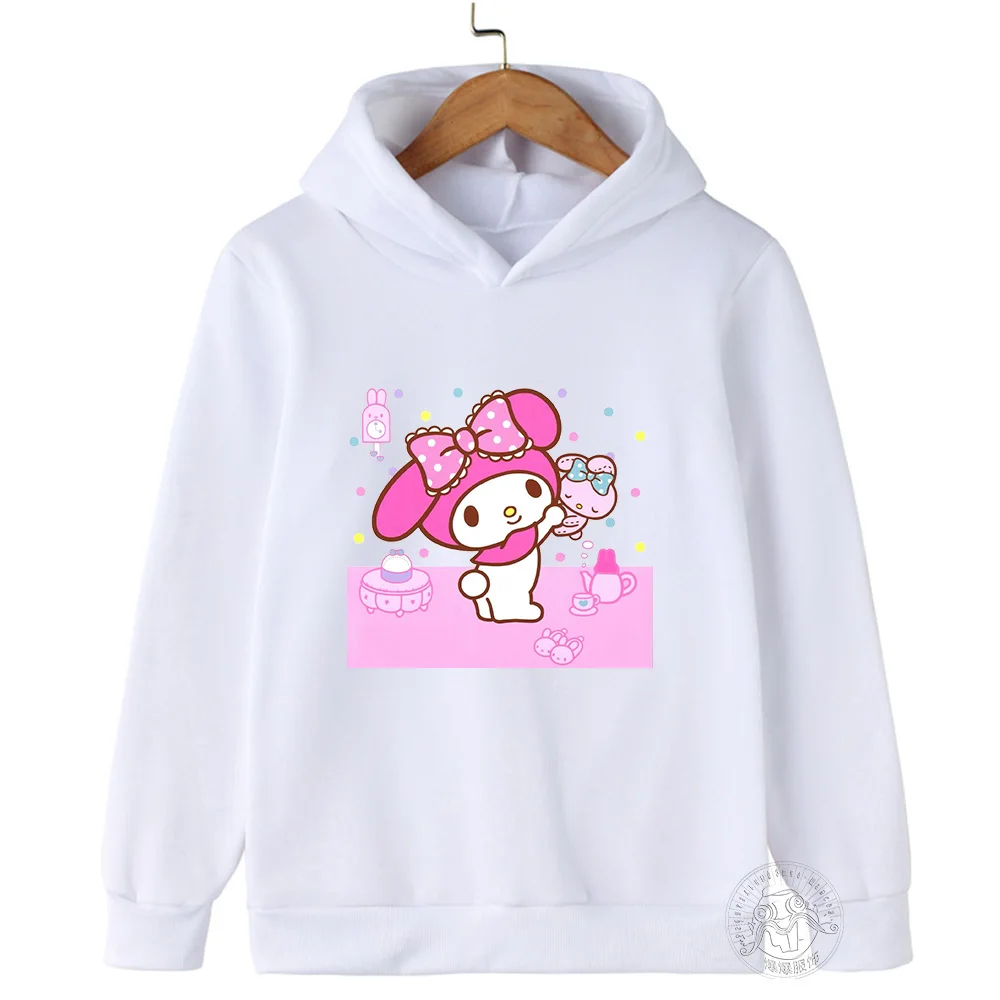 Children's top Spring autumn cartoon printed graffiti cute wind Sanrio Melody children's clothing girls sweatshirt hoodie