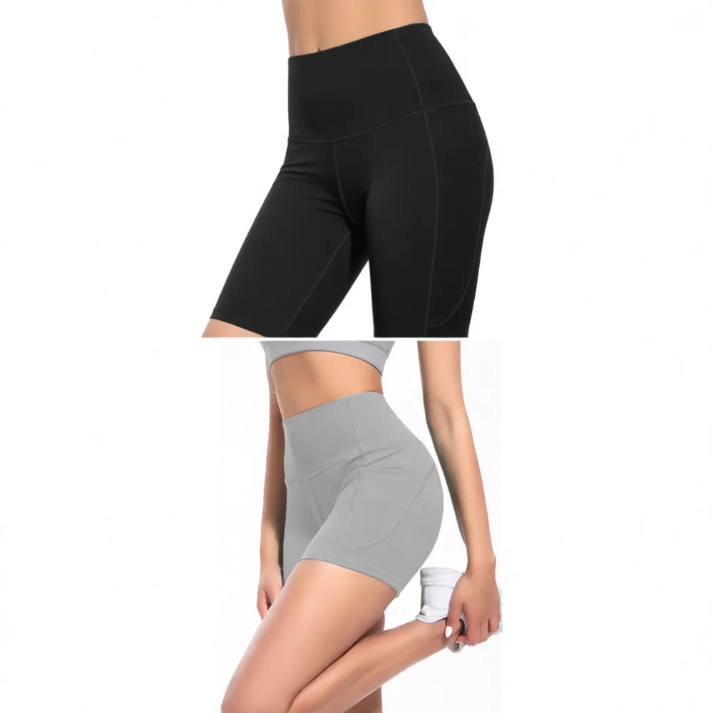 High Waist Yoga Shorts Women Gym Fitness Running Athletic Naked Feeling Elastic Sport Peach Butt Training Active Wear