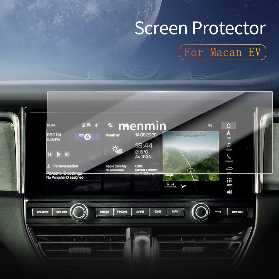 

Car Stickers Dash Carplay Mirror Screen Protector Display Tempered Glass Protective Film Vehicle For 26 Porsche Macan EV