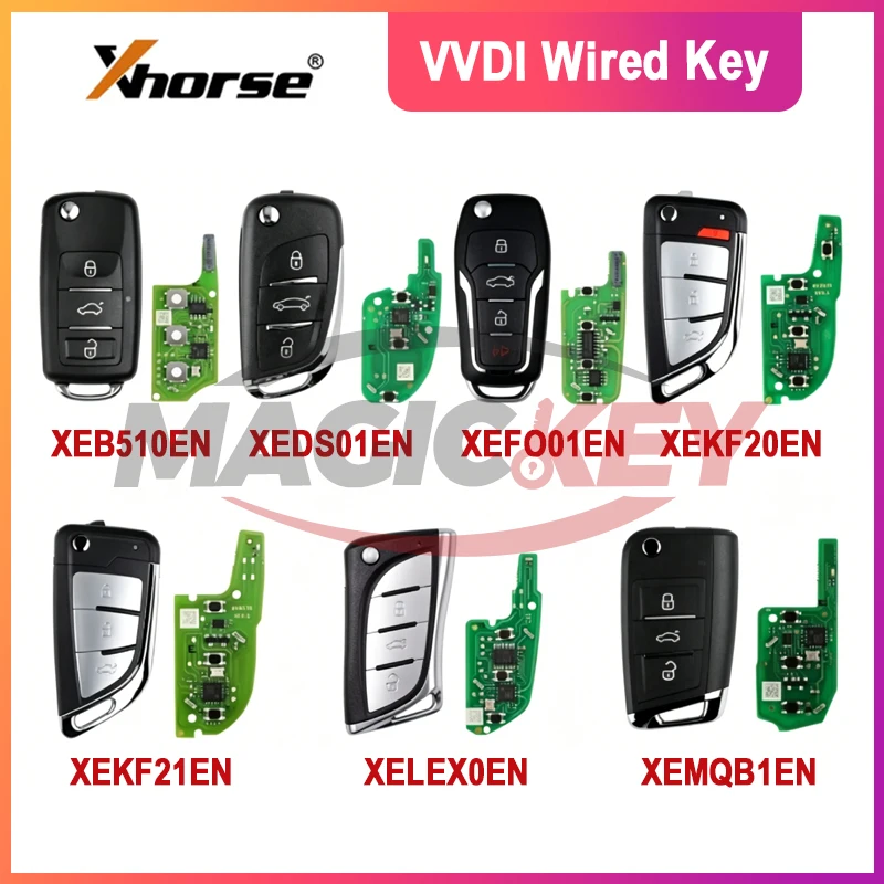 

MAGICKEY Xhorse Super Remote With XT27A Chip XEB510EN XEDS01EN XEFO01EN XEKF20EN XKF21EN XELEX0EN XEMQB1EN Global Version