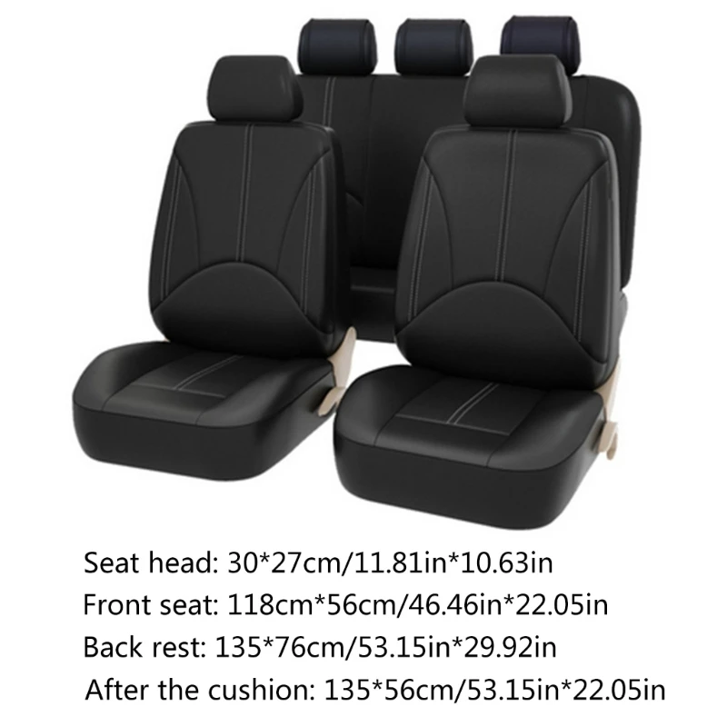 Auto for Seat Cushion Driver for Seat Cushion With Comfort PU Leather Non-Slip Rubber Vehicles Office Chair Home Pad for