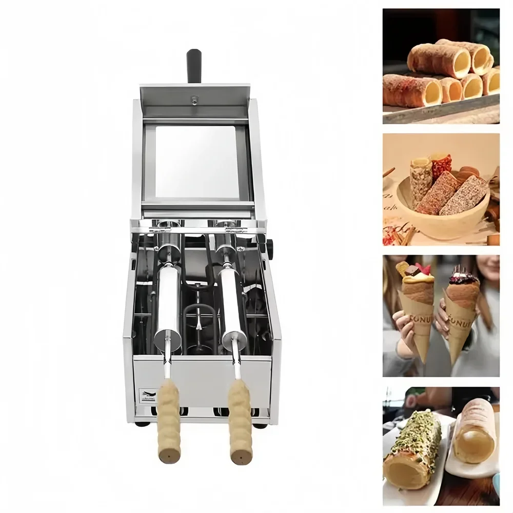 آلة فرن كعكة المدخنة التجارية فرن كورتوس كالاكس آيس كريم الخبز المخروط صانع الخبز محمصة المجرية