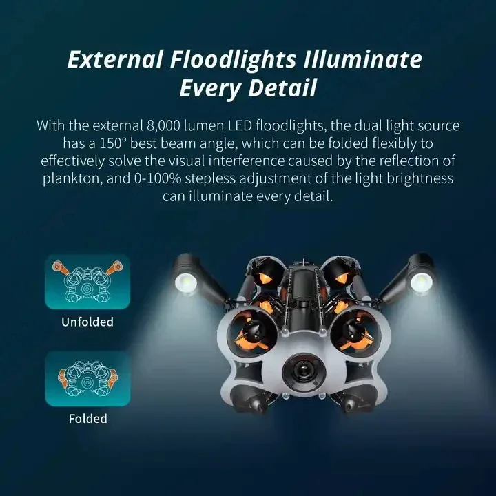 Professional Underwater UAV 4k HD Video Underwater Salvage Inspection Robot Drone M2 PRO MAX