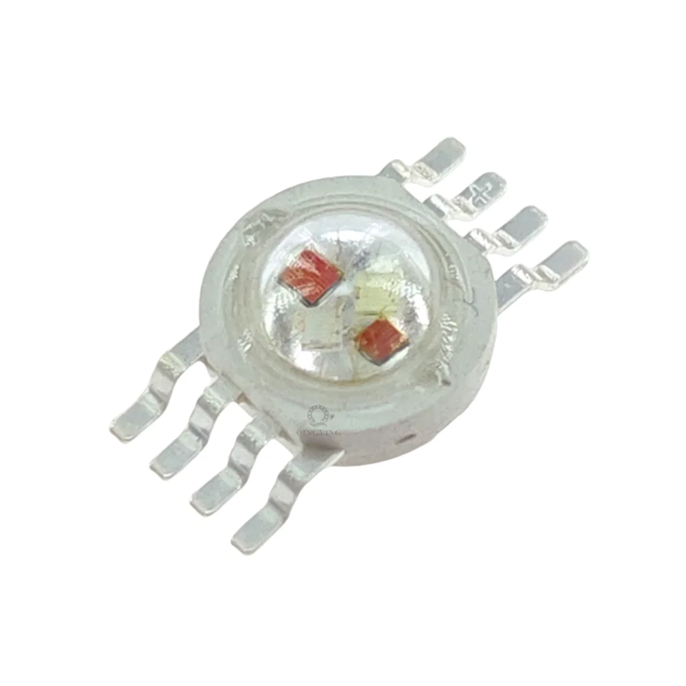 12W 8Pin RGBO High Power LED COB Chip 45*45mil Enough Power Colorful Red Green Blue Orange 600-605nm Stage Light Beads