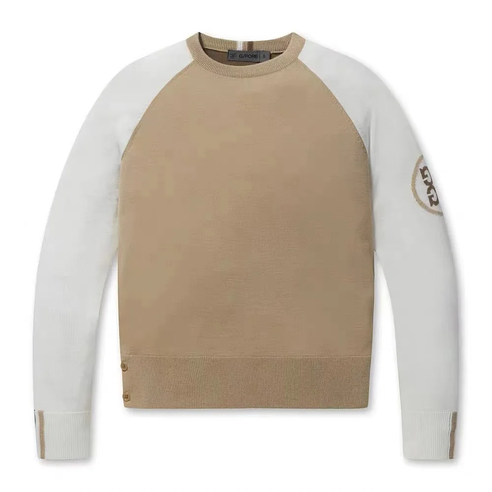 

Women's Golf Apparel: Autumn Knit Long-Sleeve Warm Cashmere Sweater Top for Outdoor Sports - Stretch Knit Sweater