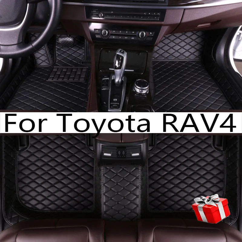

Car Floor Mats For Toyota RAV4 Non-Hybrid 2013 2014 2015 2016 2017 2018 2019 Custom Auto Foot Pads Interior Accessories