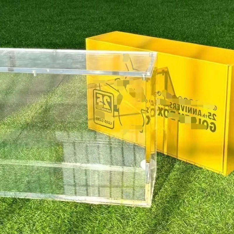 Acrylic Display Box for Japanese 25th Anniversary Gold Box Acrylic POKE Transparent Magnetic Storage Box