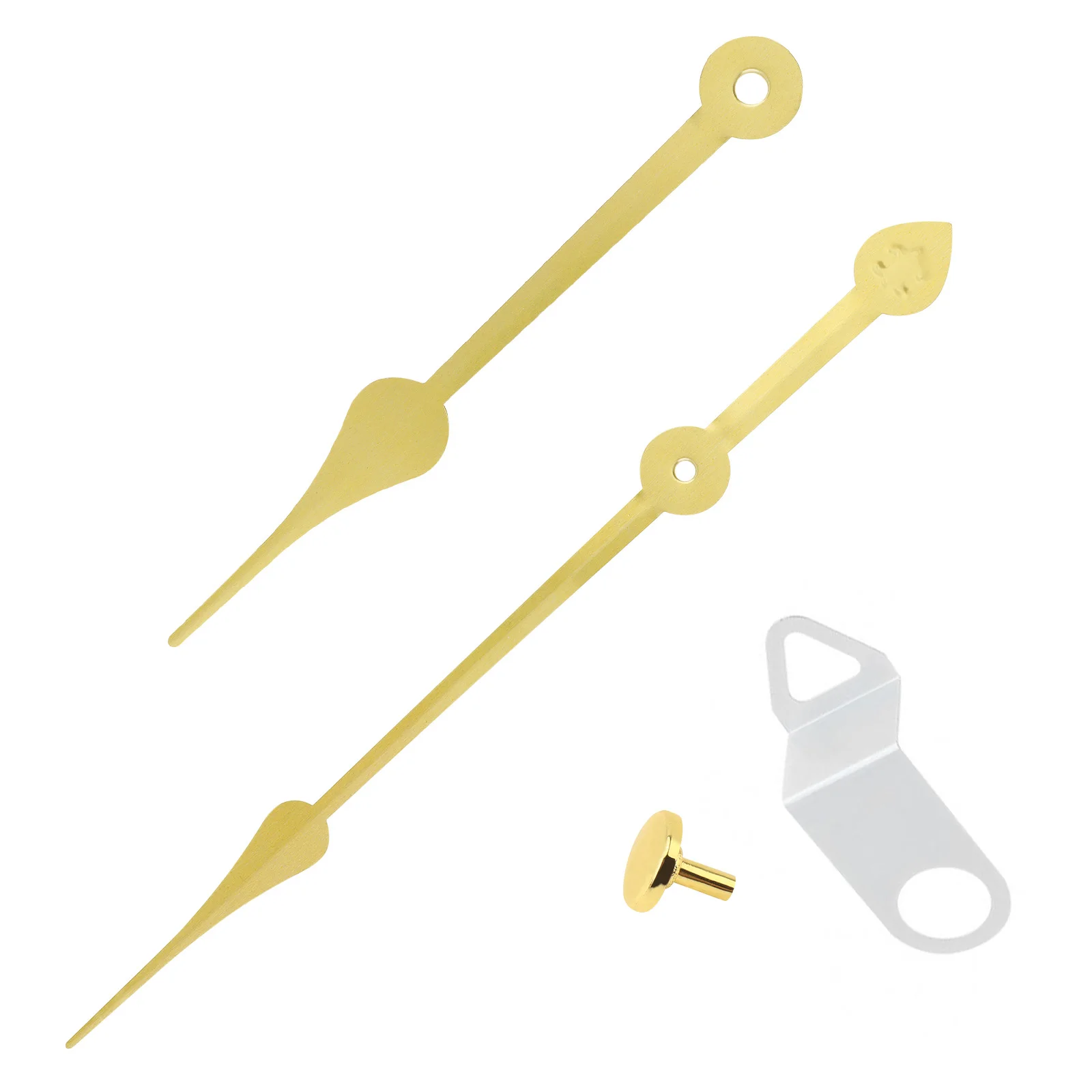 Aluminum Gold Clock Hands Kit for Thick Clock Movement, with Metal Hook