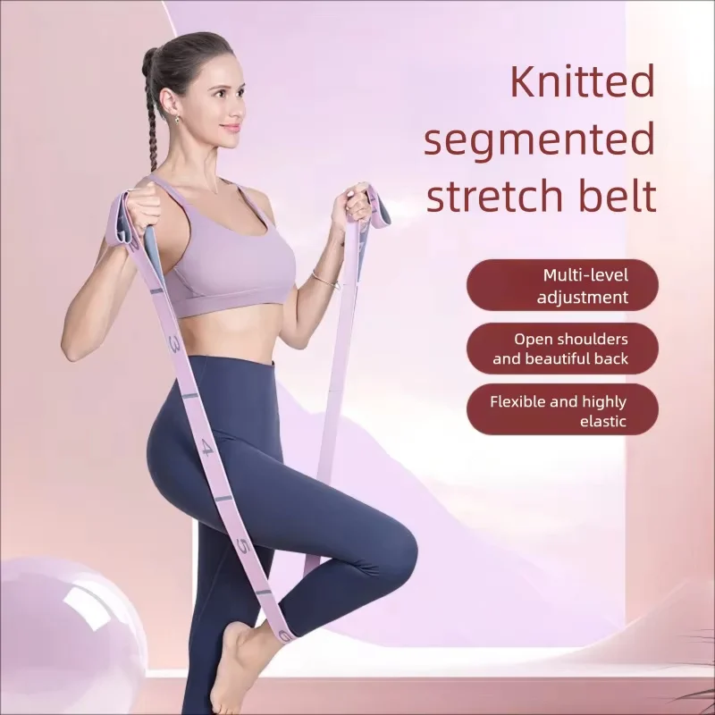 Yoga Stretch Belt Digital Segmented Dance Shaping Body Elastic Rope Open Back Shoulder Position Training Auxiliary Tension Rope
