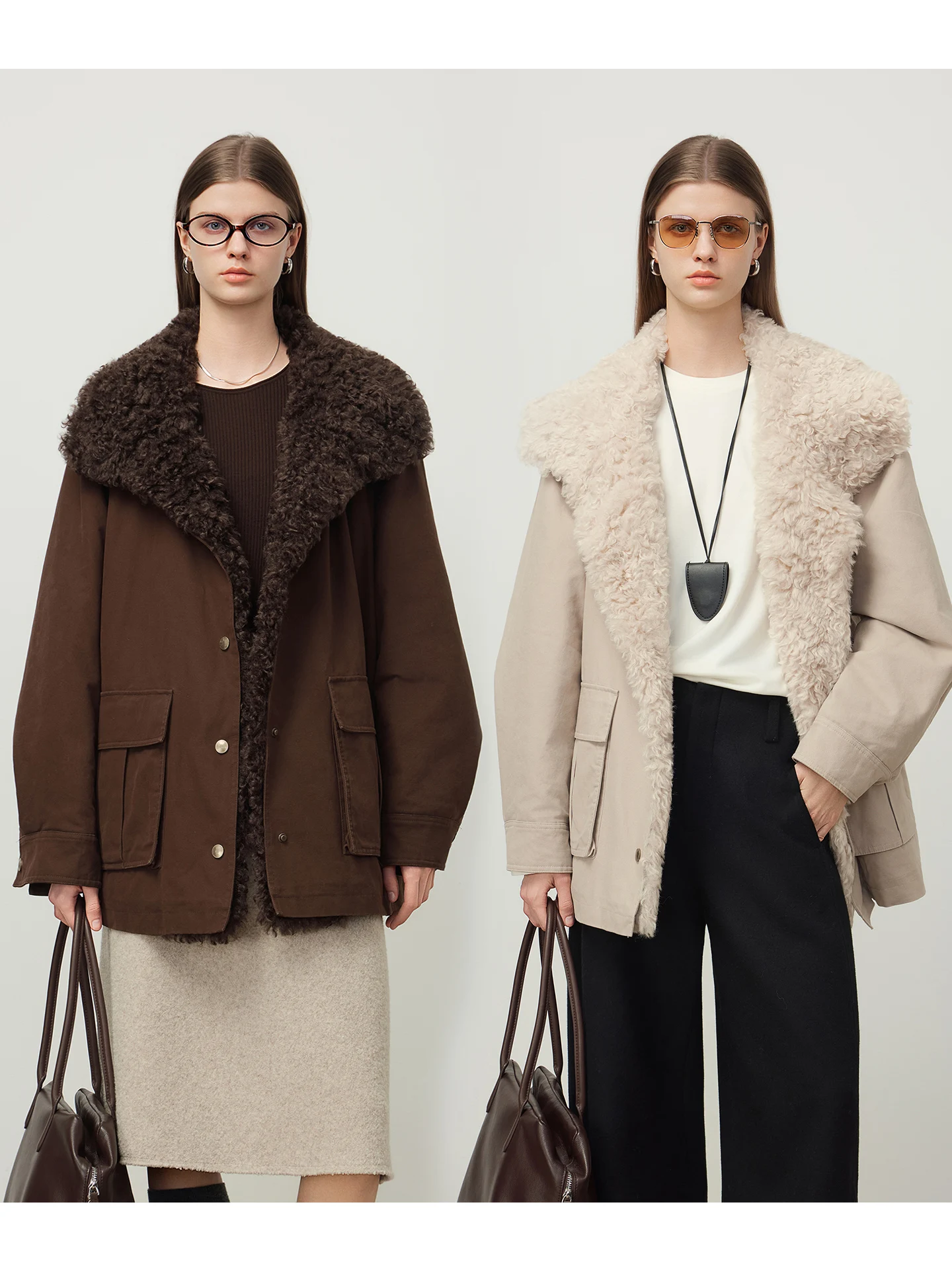 

Винтажная рабочая куртка River из хлопка с отстегивающимися стегаными отворотами на лацканах, утепленная, с длинными рукавами, оверсайз, зимнее пальто