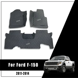 Carpets Leather Dash Interior Accessories Car Floor Mats For Ford F-150 F150 F 150 2011 2012 2013 2014 (2 Doors 5 Seats) Product