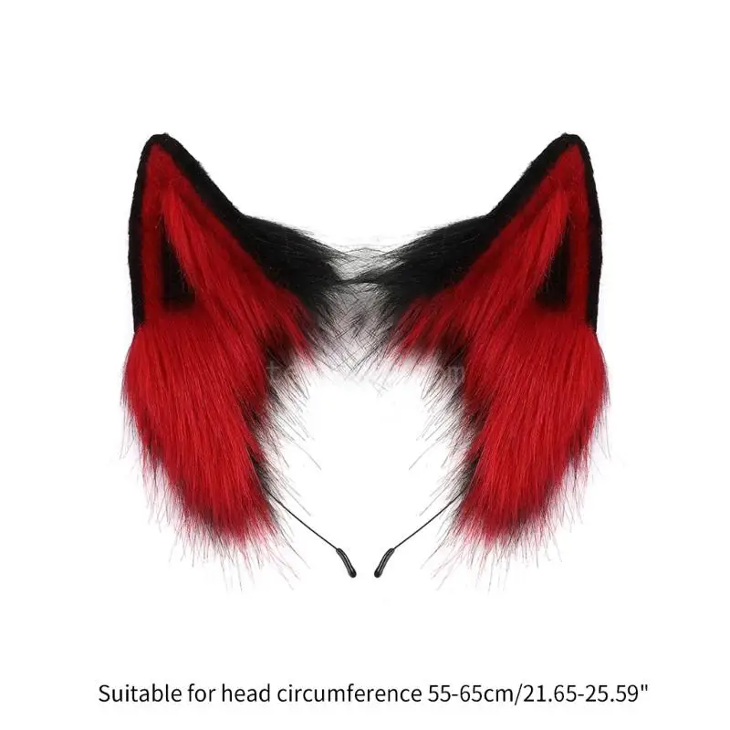 Peluche Cat Ear Cosplay Fascia per capelli Peluche Orecchie pelose Compleanno Cosplay Party Fasce per capelli Accessori per per