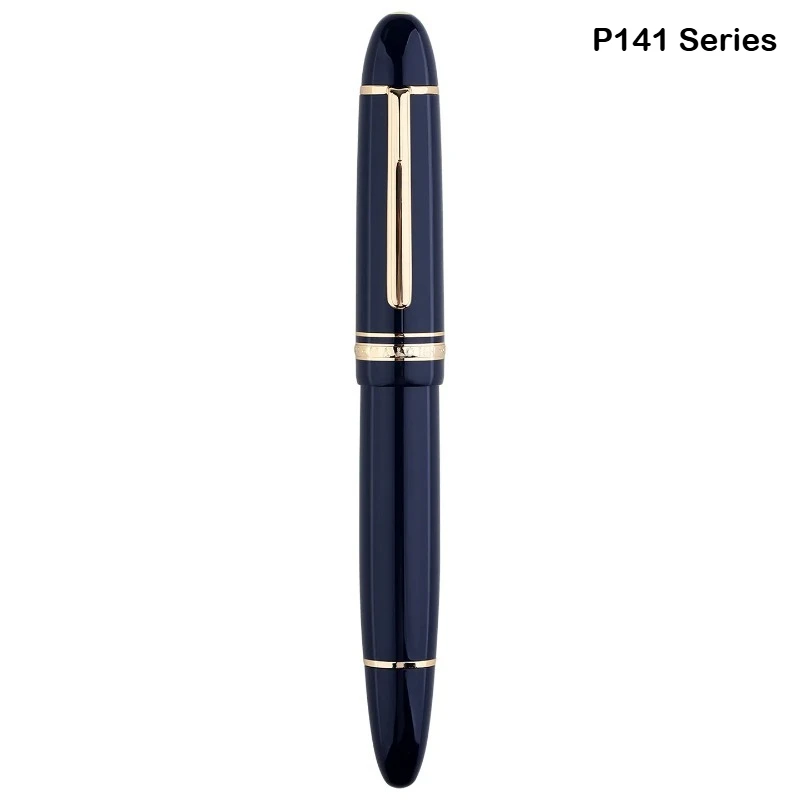MAJOHN P140 Metal Copper Piston Fountain Pen Transparent Sun Nib Light Resin Body PK X159 9019 Stationery School Supplies image 3