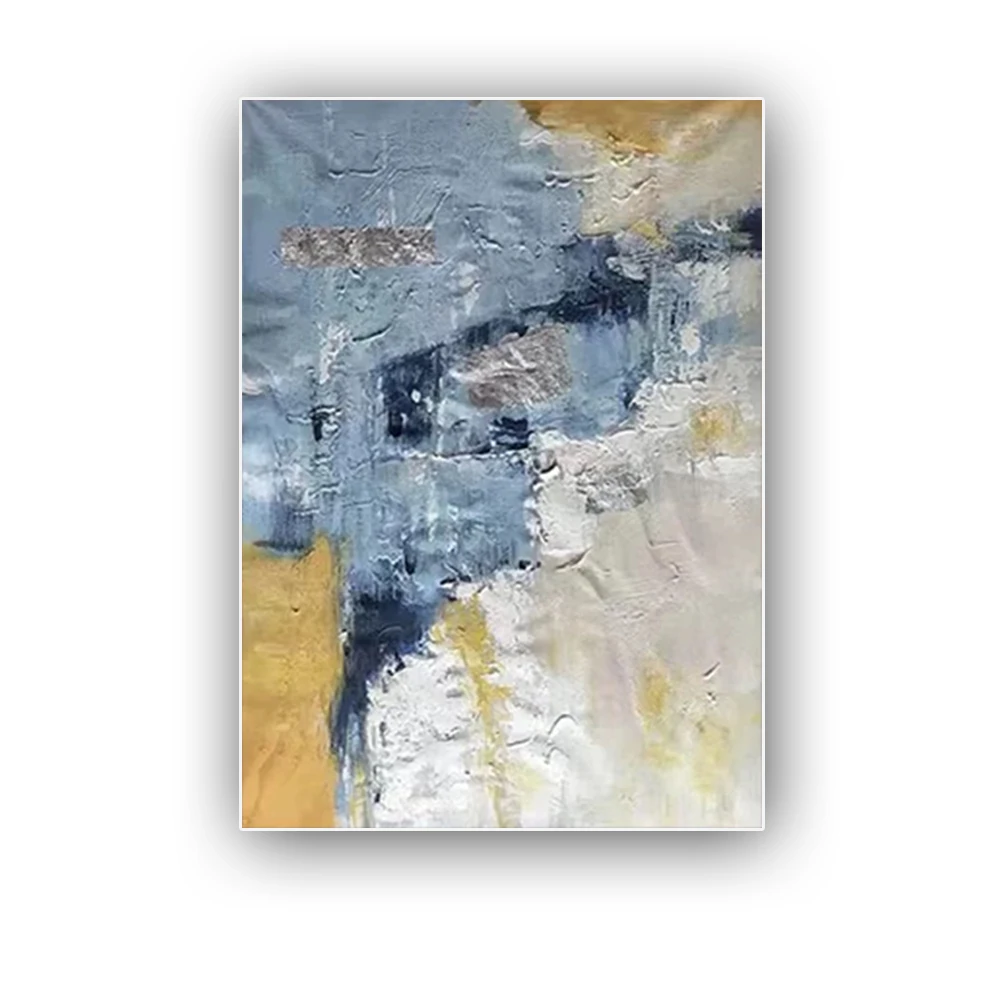 

Pop home Decor Wall Picture modern handmade Oil Painting on Canvas Blue Abstract Wall Art Paintings Decor Living Room artwork