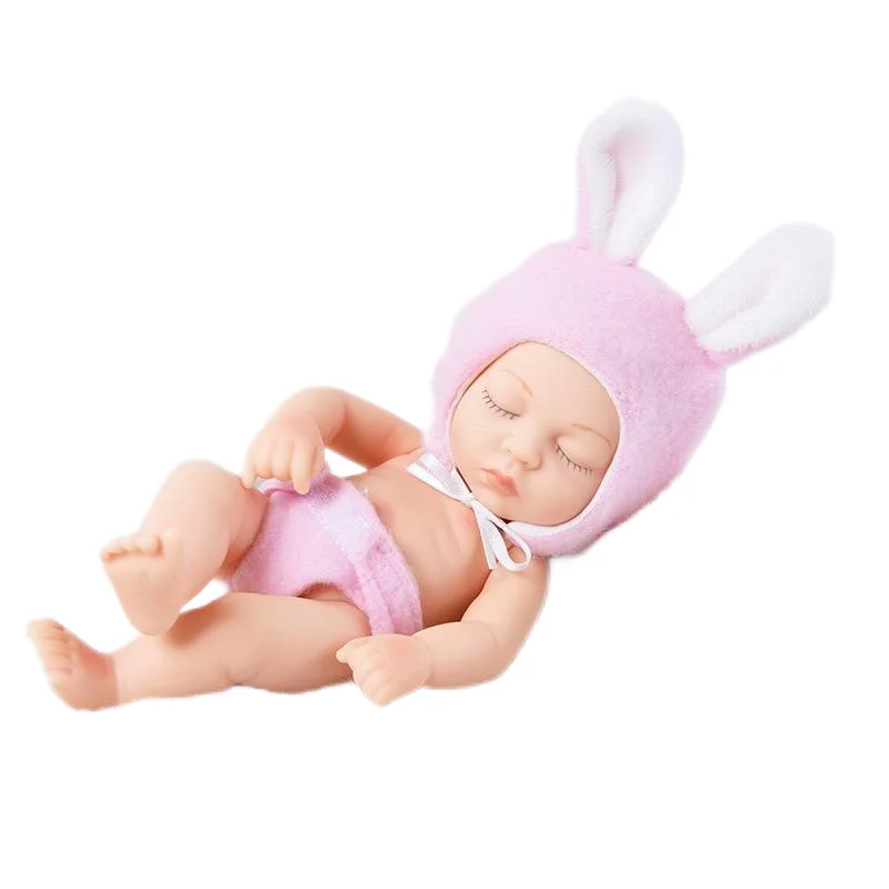 Reborn bébé poupées enfants jouets 7 pouces jouet 18 cm Figure Kawaii articles expédition rapide poupée avec vêtements chapeau pour filles enfants compagnon