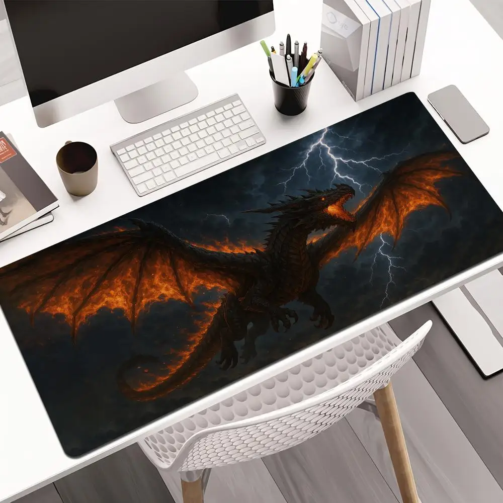 

Fierce rock dragon playmat Mouse Pad rubber anti-slip Desk Mat pc accessories Gaming mat mousepad suitable for office and game