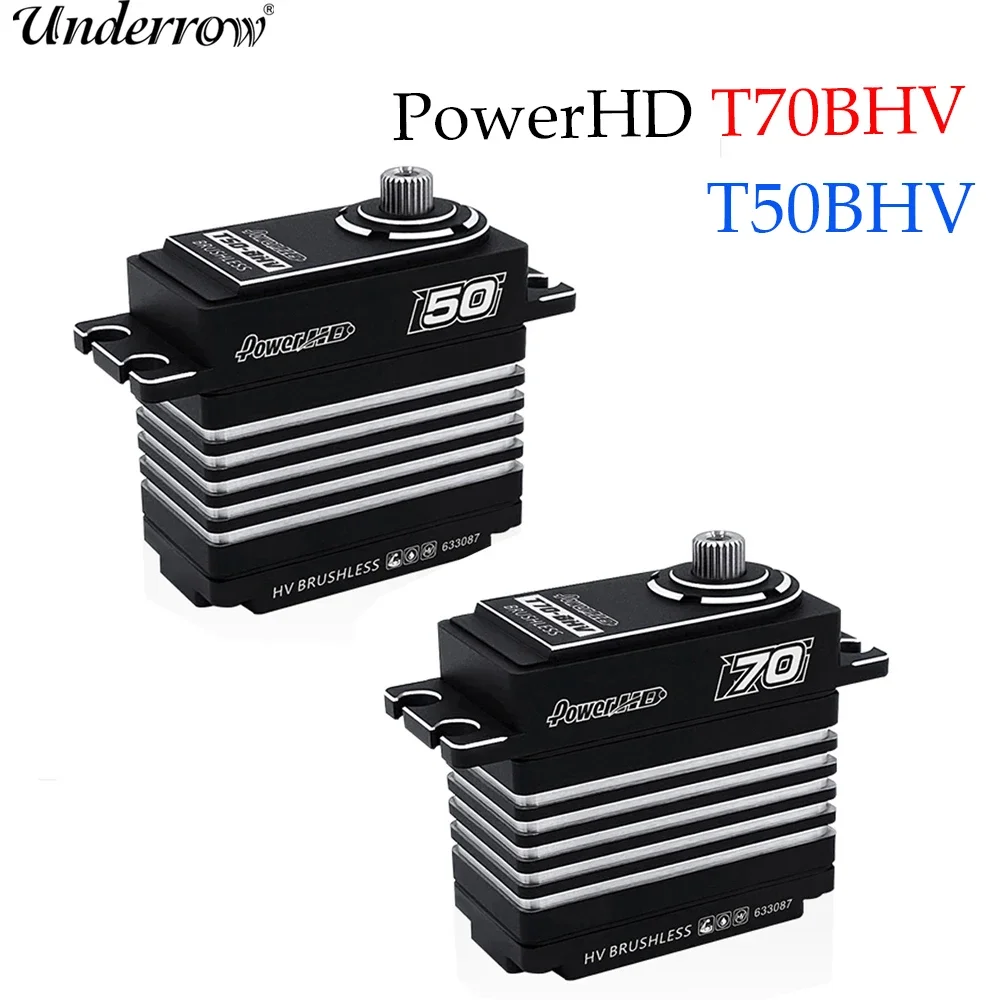 Power HD T70BHV /T50BHV High Torque Steel Gear Brushless Digital Servo HV 6-8.4V For 1/8 1/5 RC Car Off-Road Truggy Rock CUniFly