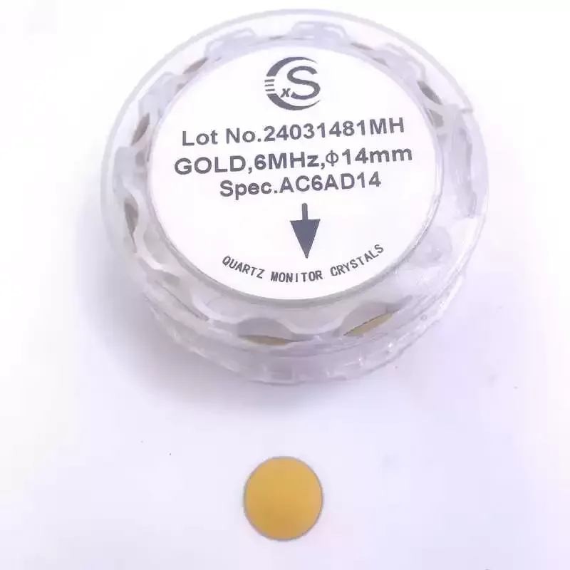 6MHz Quartz Crystal Oscillator for PVD Vacuum Coating Film Thickness Monitor Sensor Replacement Cost Effective Deposition Part