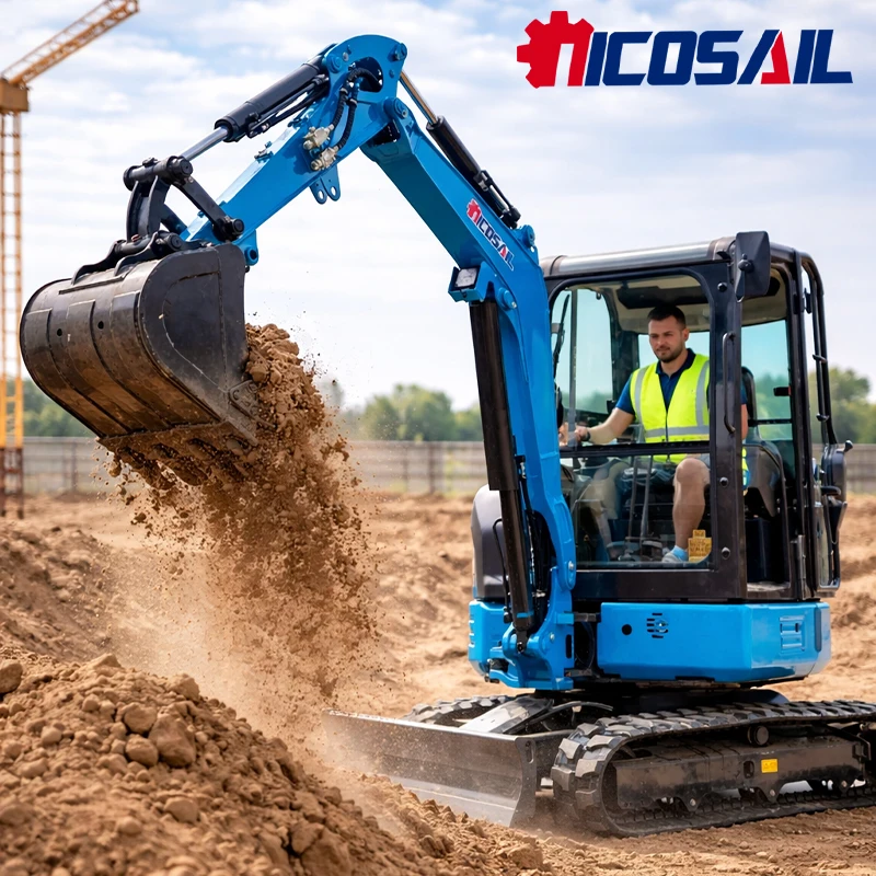 

3.5Ton Mini Excavator Professional Grade Excavator For Trenching Drainage Foundation Work with Deposit