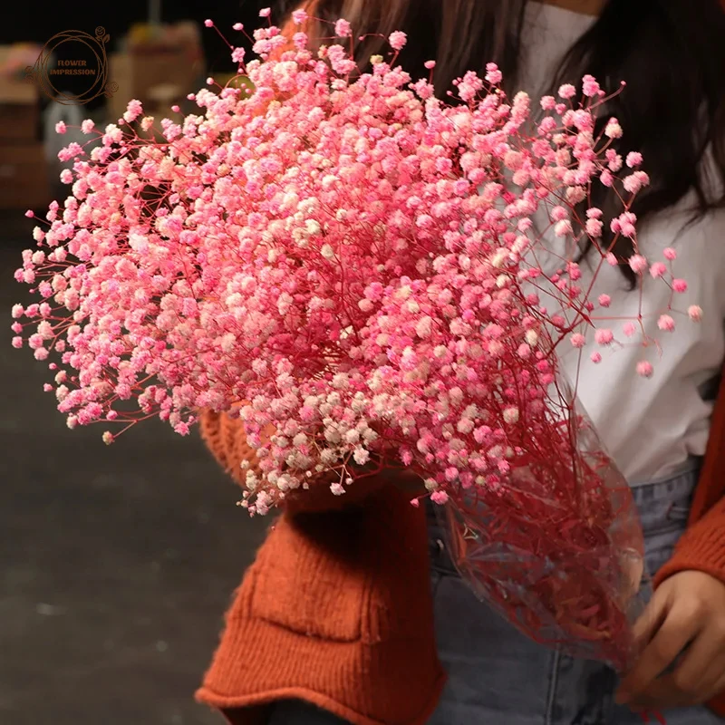 Dried Baby Breath Flower Wedding Decoration Gypsophila Paniculata Bridal Bouquet Photography Props Table Decor Artificial Plants