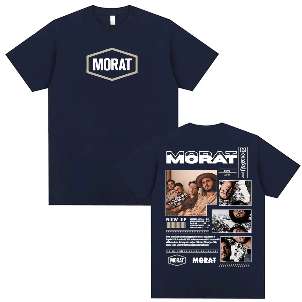 Rock Band Morat Album 2025 Tour Merch T-shirts for Men Women Vintage Hip Hop Pop Music T-shirt Oversized Comfort Cotton T Shirts