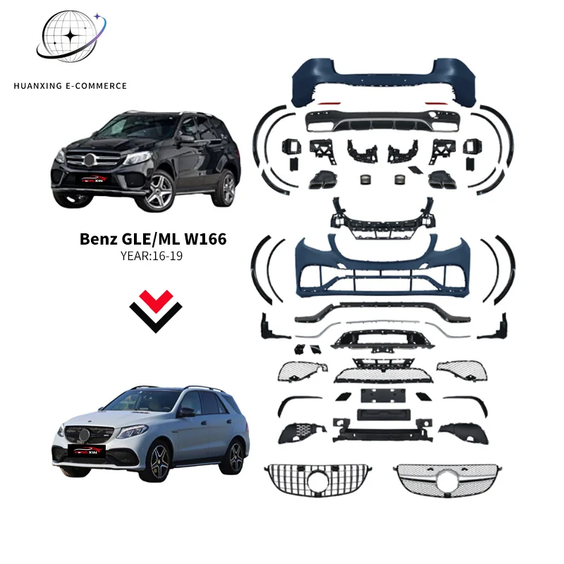 Factory Direct SaleNew -Benz W166 GLE Class Body Kit Upgrade AMG Modification Bolt-On High Polished Universal Fitment Ca