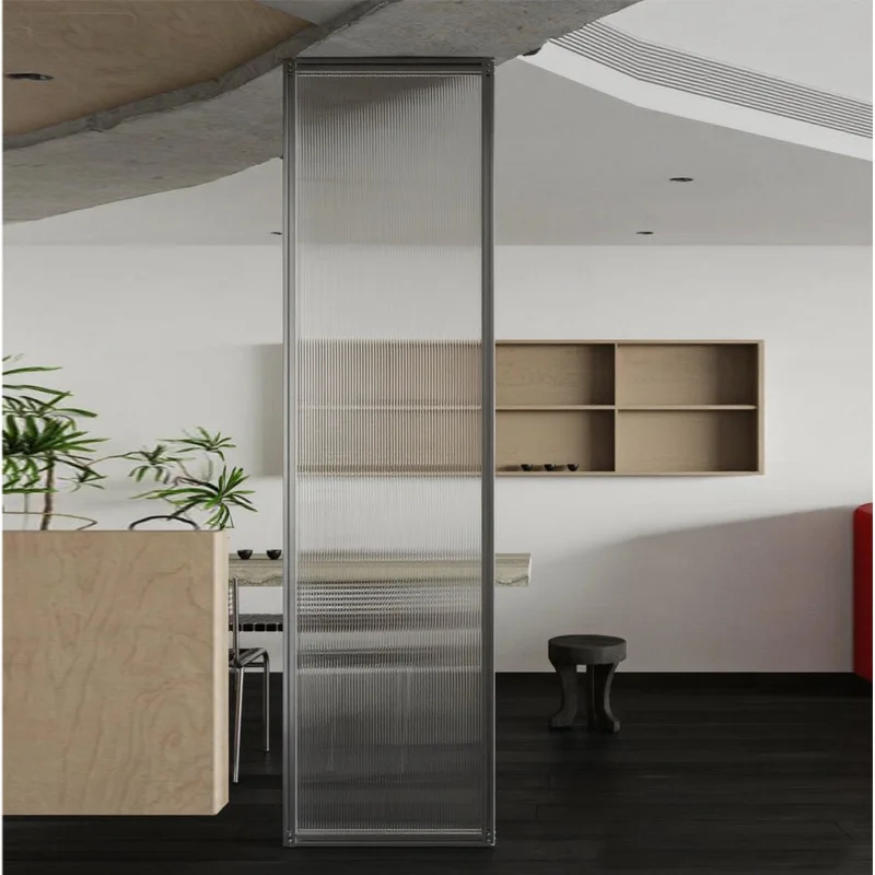 Designer Screen Wabi Style Aluminum Profile Partition Living Room Entrance Entrance Modern Simple Light Luxury Decorative Shelf