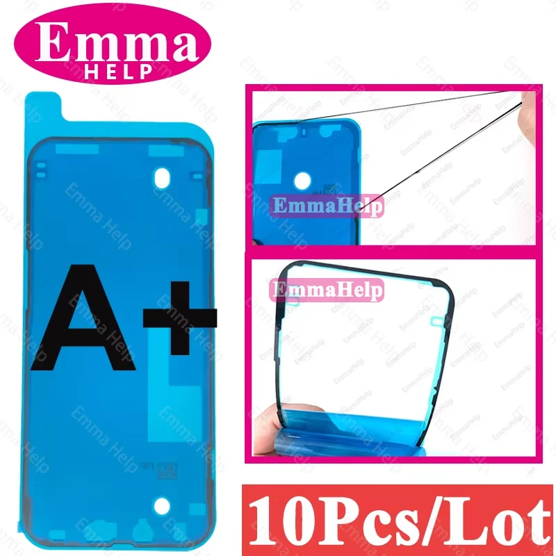 10 sztuk wodoodpornych naklejek OEM do iPhone'a 14 13 12 11 Pro Max X Xs XR 8 7 Plus Ramka ekranu LCD Bezel Seal Tape Glue Adhesive