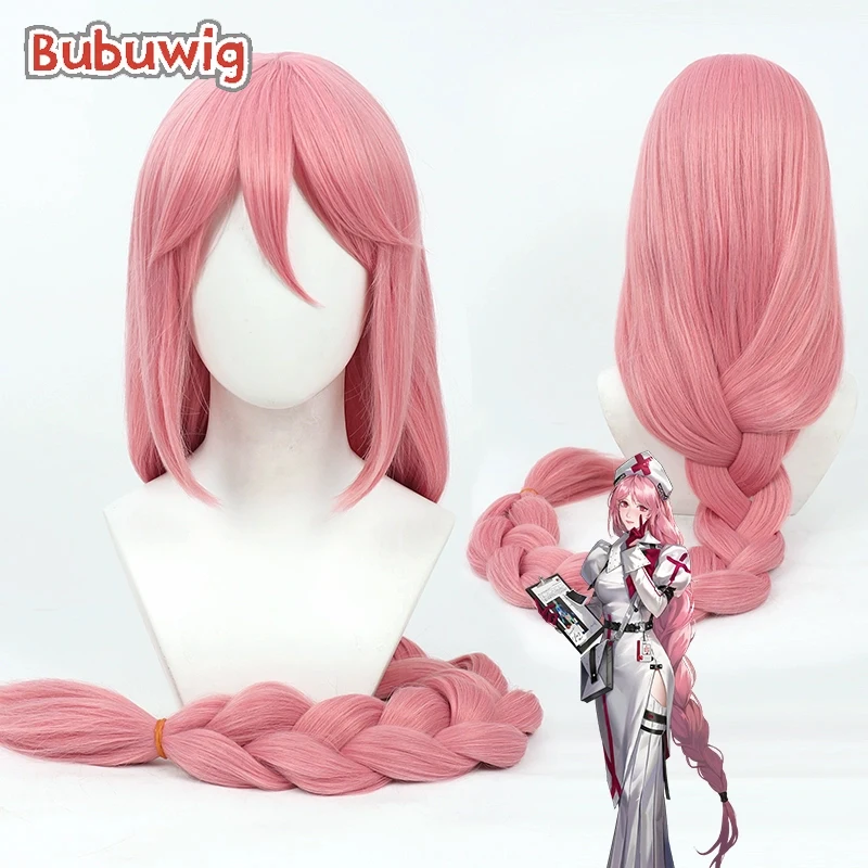 Bubuwig Synthetic Hair Anne Cosplay Wigs Path to Nowhere Anne 120cm Women Long Straight Pink Braided Cos Wig Heat Resistant