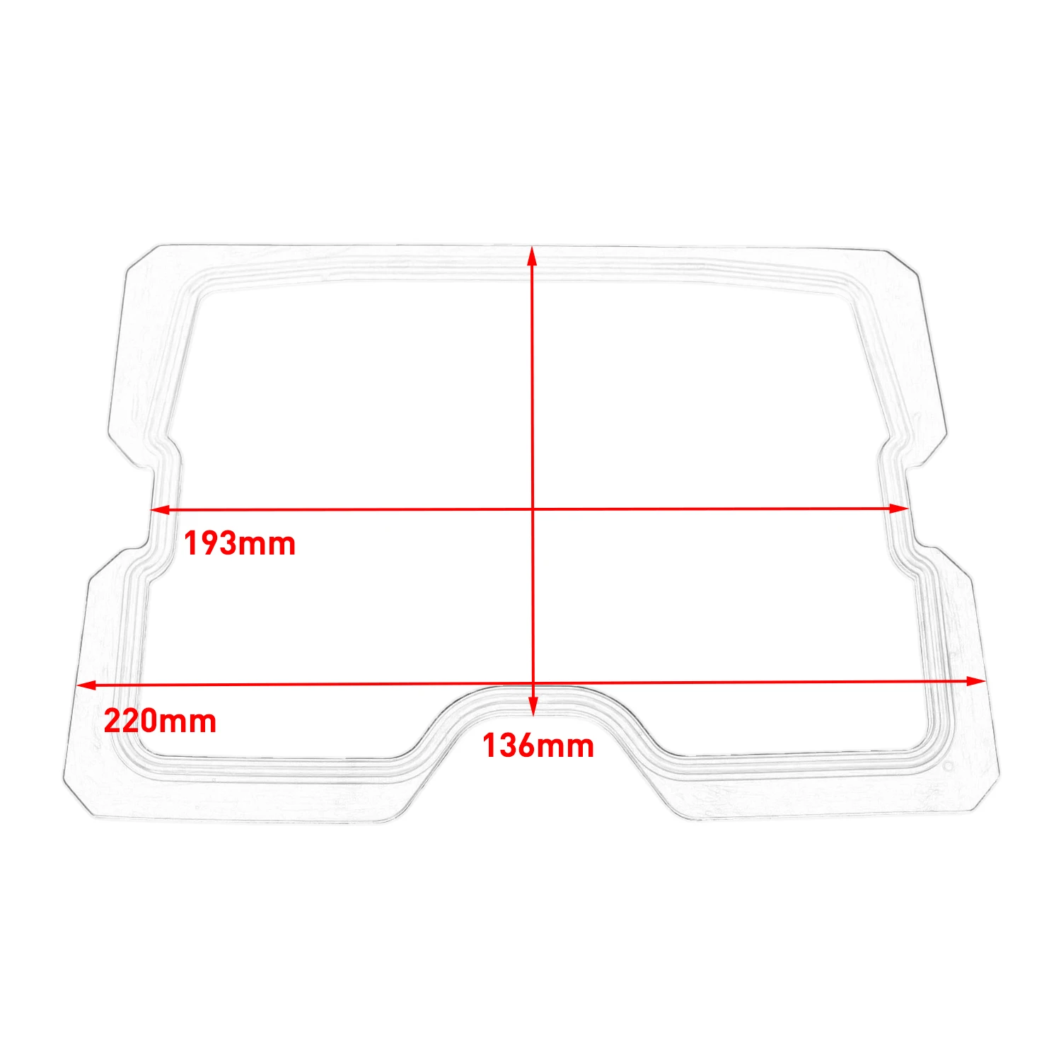 Black Rubber Cylinder Head Valve Cover Gasket For Honda Rebel 250 CA250 CMX250 Motorcycle Accessories