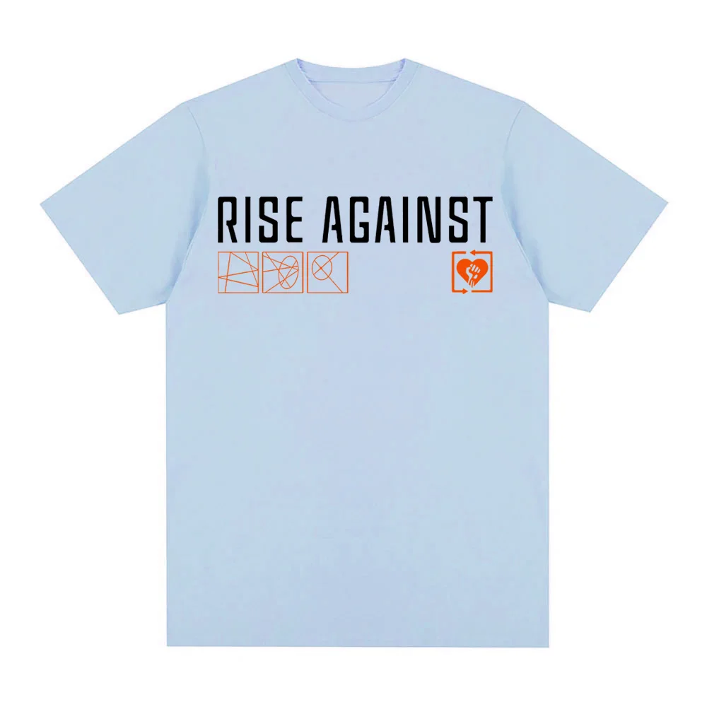 الارتفاع ضد ريكوشيه 2025 جديد تي شيرت صيفي طباعة مزدوجة الجرونج تي شيرت البوب موضة التي شيرت Ropa Hombre الملابس القوطية