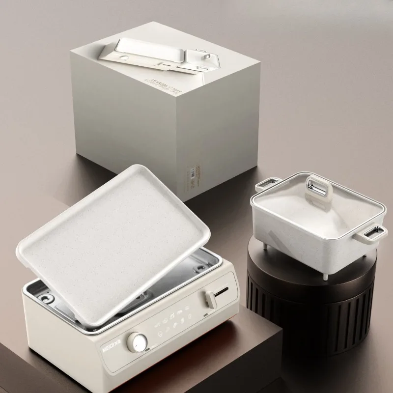 

Shabu-grilled integrated barbecue household electric multi-functional