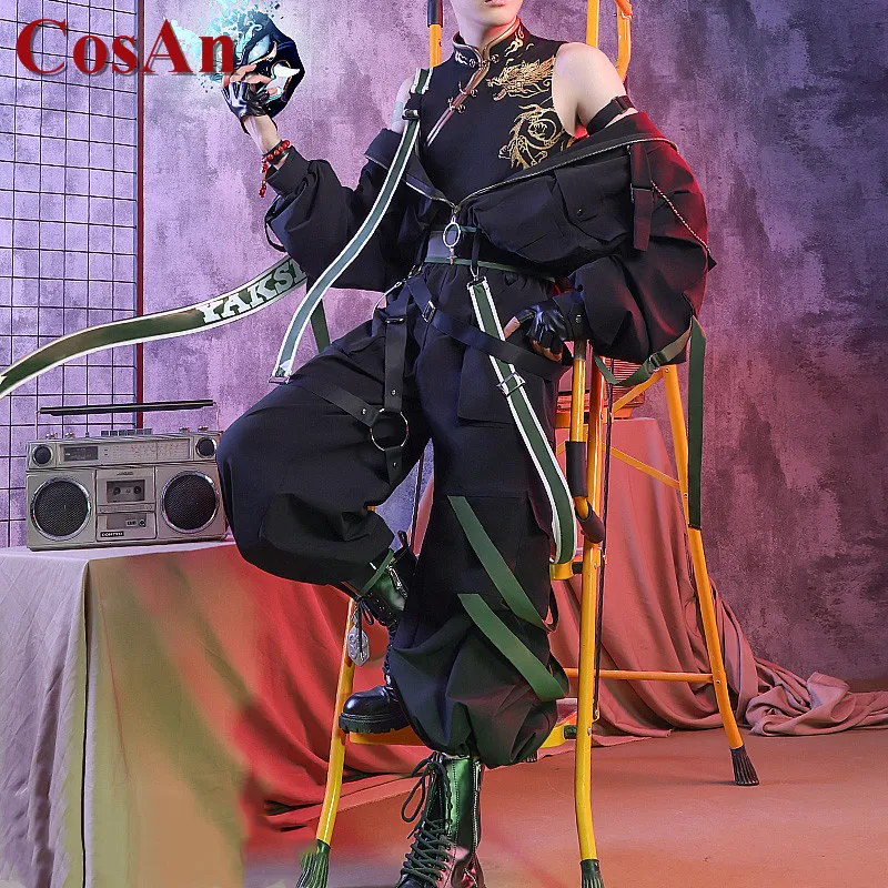 

CosAn Hot Game Genshin Impact Xiao Cosplay Costume Fashion Handsome Daily Wear Uniforms Activity Party Role Play Clothing