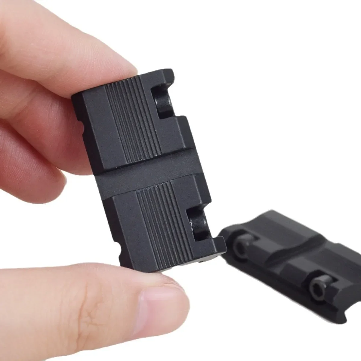 2 stücke Low Profile Konverter 11mm zu 20mm/22mm Scope Ring Mount Adapter Für Schwalbenschwanz weaver Picatinny Schiene Jagd Zubehör