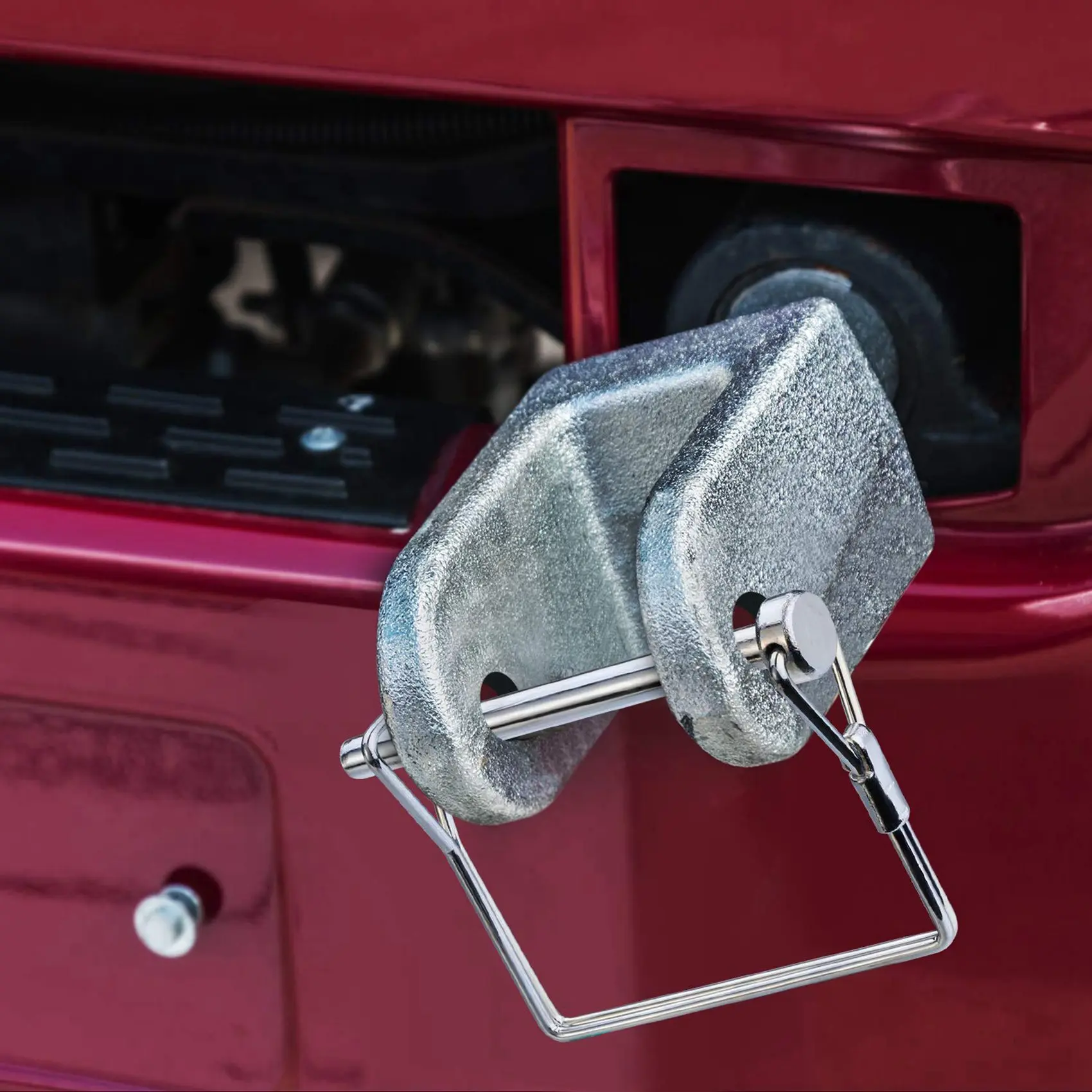 

HRBAJ-20 Pieces Shaft Locking Pin Safety Coupler Pin 1/4 Inch Diameter In 2 Shapes Of Square And Arch (Silver)