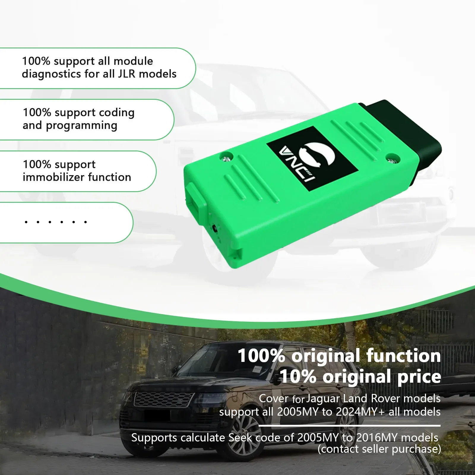 New 2024 VNCI JLR DOIP Diagnostic Scanner for Jaguar Land Rover Supports SDD Pathfinder Offline Software