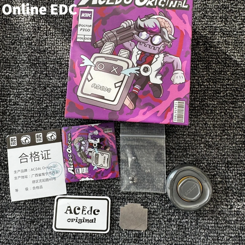 Gebrauchte ACEdc Original Zirkonium Mechanische Haptische Münze & Fidget Spinner Metall Fidget Slider Büro Spielzeug Dekompression Spielzeug