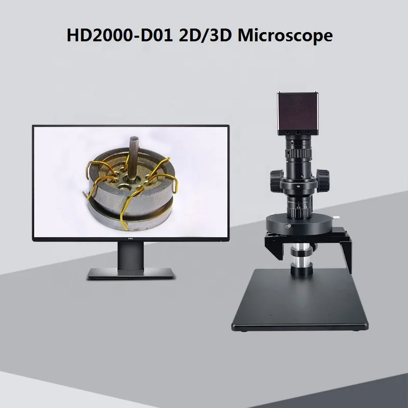 Boshida HD2000-DM01 Motorrijden Lens Auto 3D Video Microscoop Met HDMIOUTPUT Digitale Camera Voor Soldeerpennen Controle
