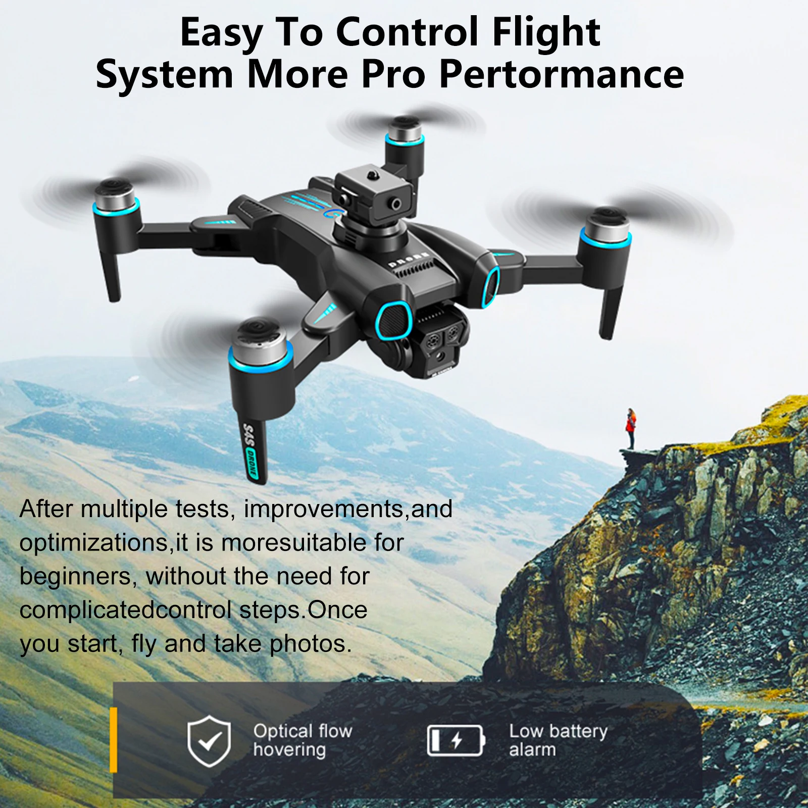 Optical Flow Rc Drone 6K HD Dual Camera Professional 5G Aerial Photography Obstacle Avoidance Brushless Automatic Return Helicop