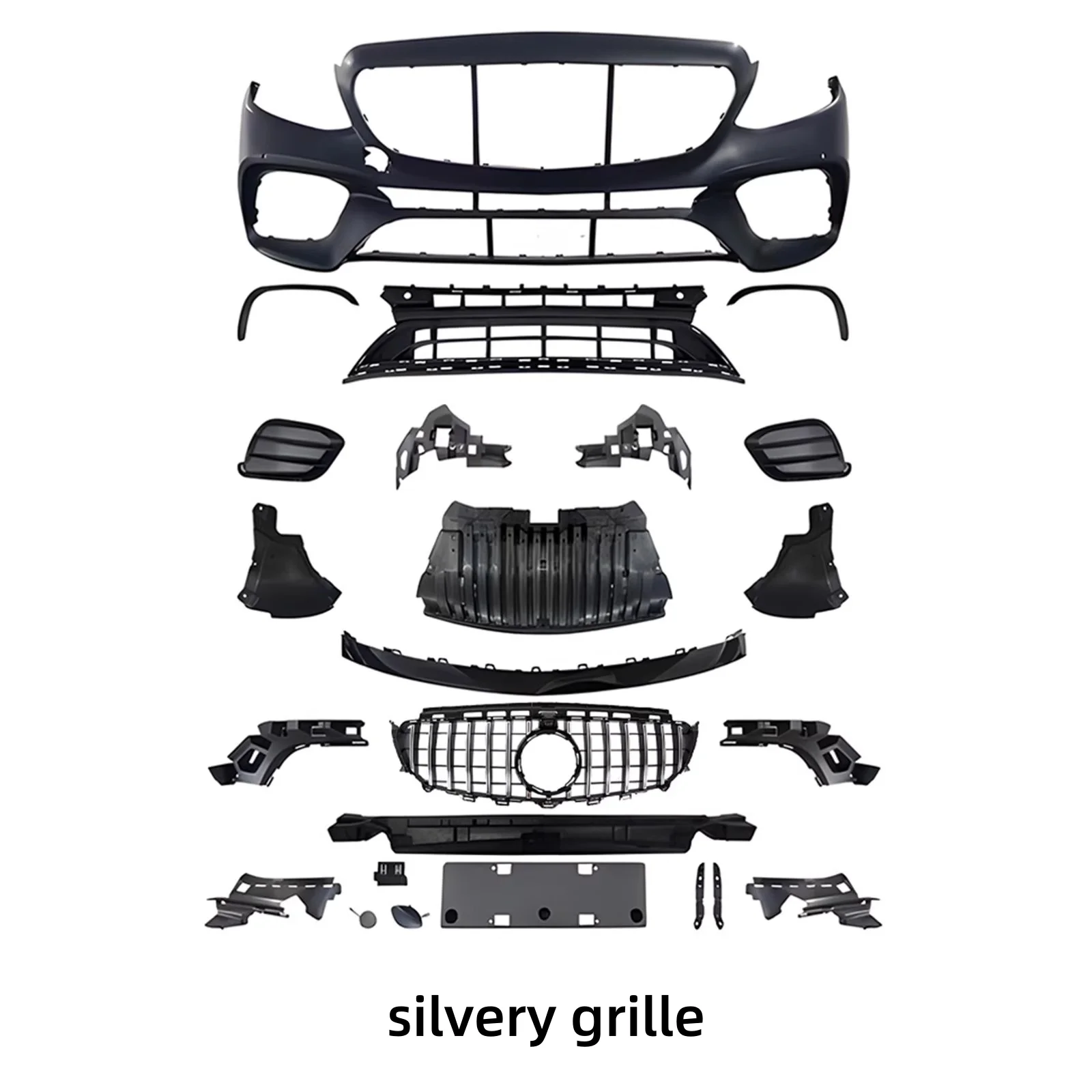 Unpainted Front bumper For Mercedes Benz E-class W213 E260L E300L E63S 16-20 Modified Front surround Grill Body kit