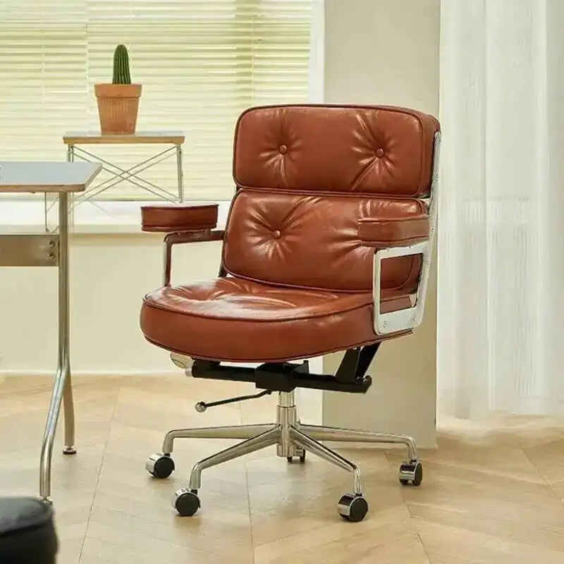 

Designer Lazy Solid Durable Office Cute Chair Comfortable Office Chair Executive Cheap Study Ergonomic Metal Muebles Furniture