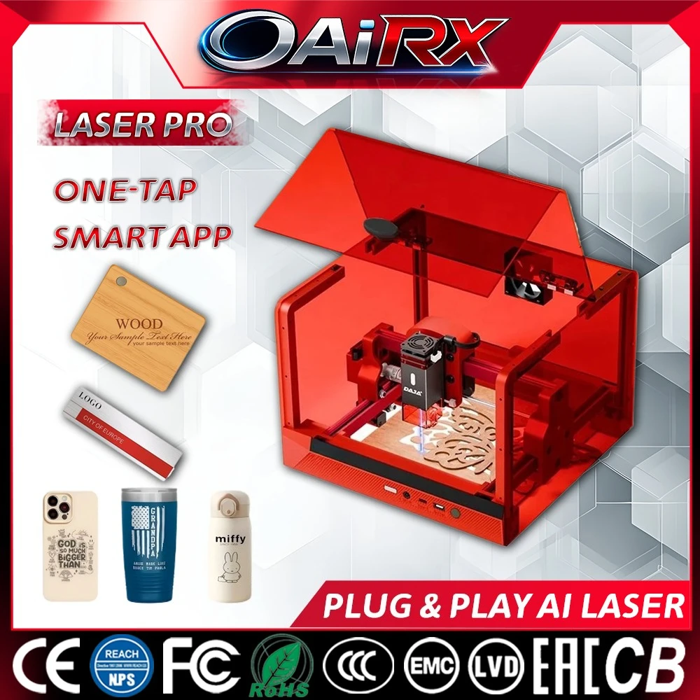 

Портативный лазерный гравер A7 Mini с высокой точностью гравировки по ткани, бамбуку и окрашенному металлу, с функцией AI-калибровки.