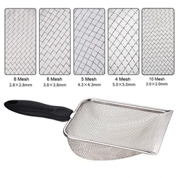 Pet Cleaning Tools Stainless Steel Feces Shovel Net Cat Litter Shovel Reptiles Lizard Sand Shovel Mesh Screen Fecal Spoon